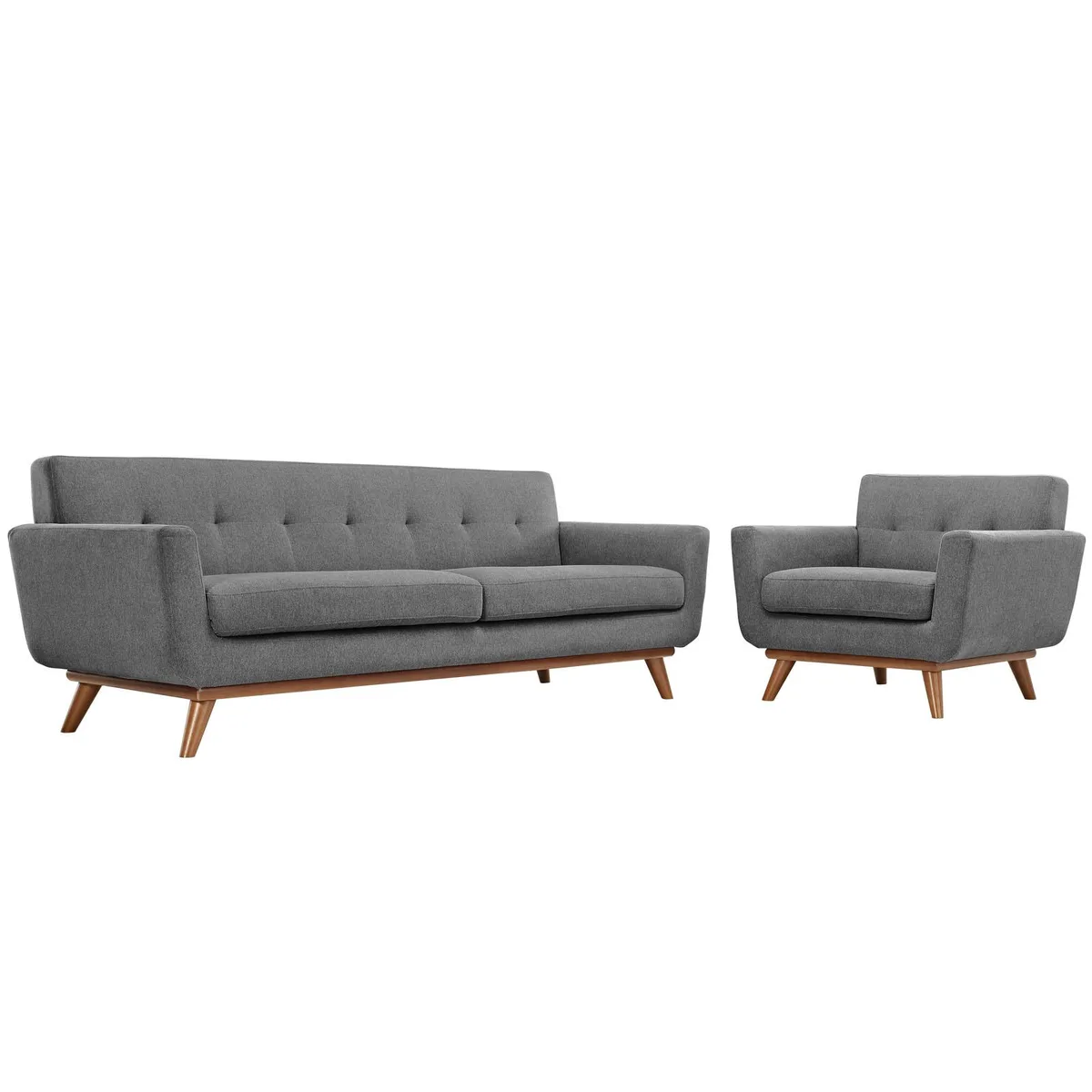 Modway Furniture Modway Furniture Engage Armchair &amp; Sofa Set Expectation Gray — product photo