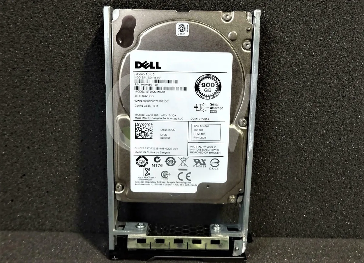 DELL DELL SAVVIO 10K.6 900GB 10000RPM SAS 64MB 2.5" internal hard drive with caddy — product photo