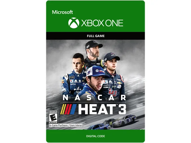 Microsoft Microsoft G3Q-00569 NASCAR Heat 3 Xbox One downloadable game — product photo