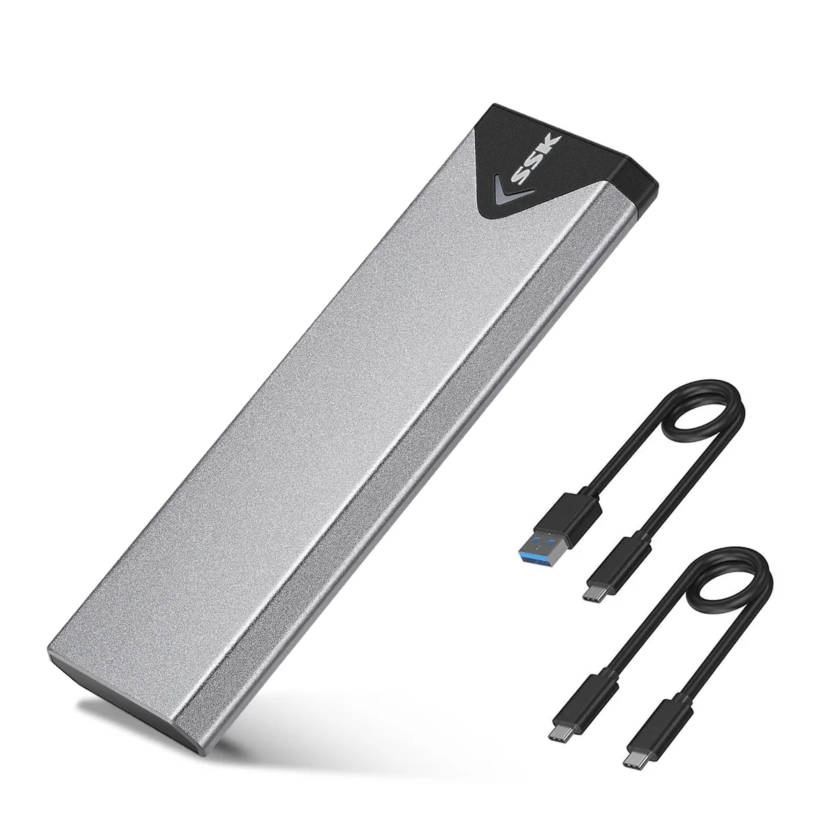 SSK SSK HE-C325 Aluminum NVME Enclosure USB 3.1 Gen 2 10Gbps 2242/2260/2280 — product photo