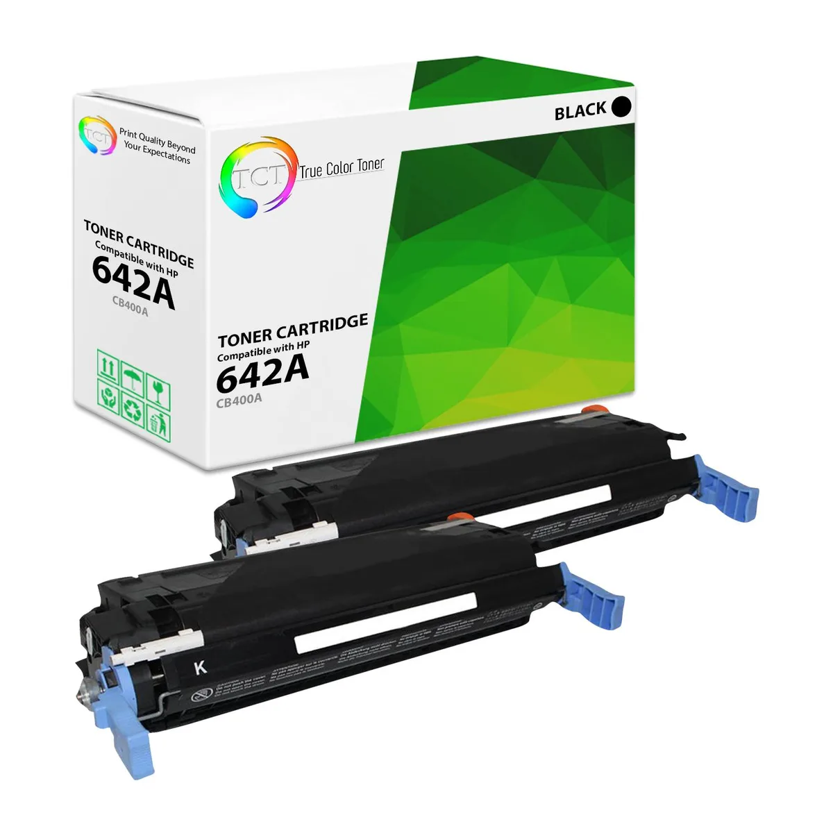 True Color Toner True Color Toner 642A Black Toner Cartridge 2 Pack — product photo