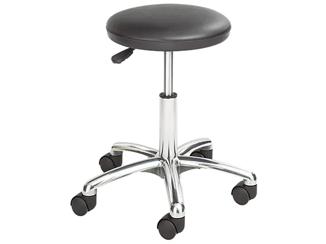 Safco Products Safco Products 3434BL Office Furniture Height Adjustable Lab Stool 13-1/2" dia. 16-21" Black — снимка на продукта