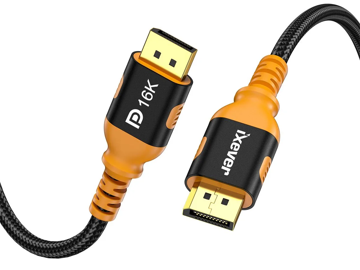 iXever iXever DP21C2M DisplayPort 2.1 cable 6.6 ft 16K@60Hz 8K@120Hz 4K@240Hz — product photo
