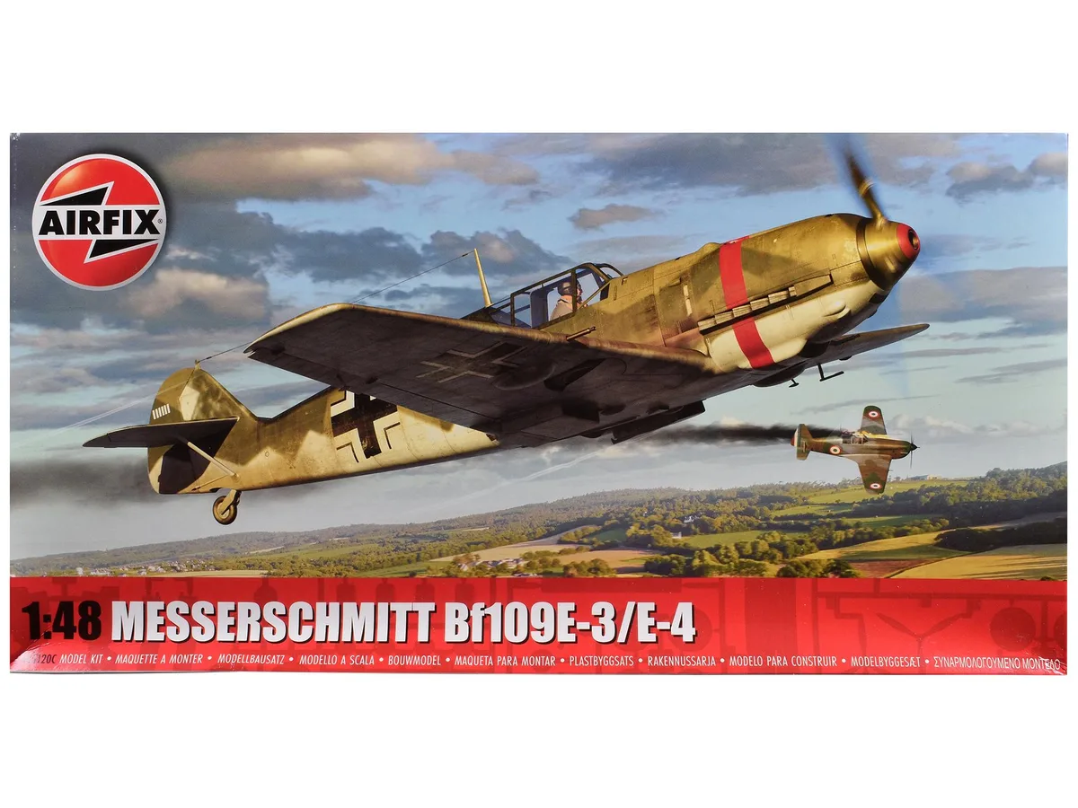 Airfix Airfix Messerschmitt Bf109E-3/E-4 Level 2 1/48 107 Parts Hobby Collectible — product photo