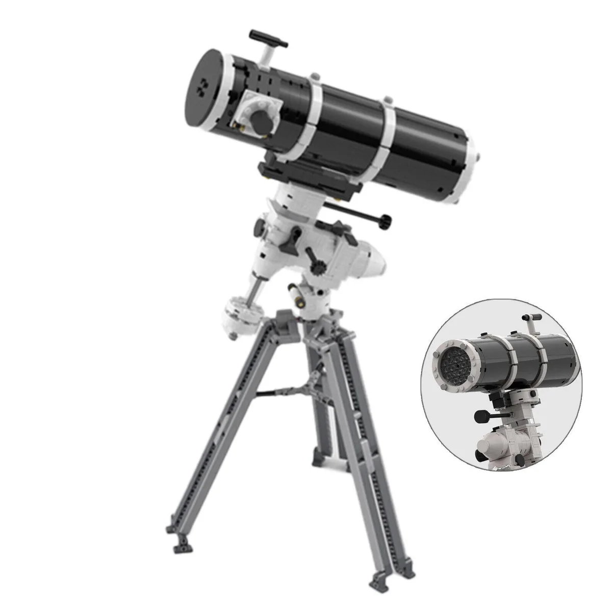 ZITIANYOUBUILD ZITIANYOUBUILD MOC-52128 Newtonian Equatorial Mount Telescope 712 Pieces — product photo