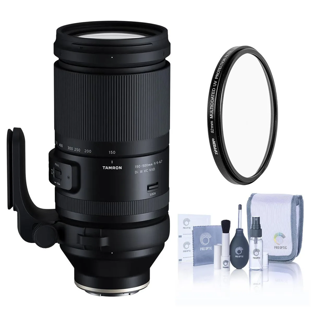 Tamron Tamron 150-500mm f/5-6.7 Di III VC VXD for Sony E with UV Filter camera lens — product photo