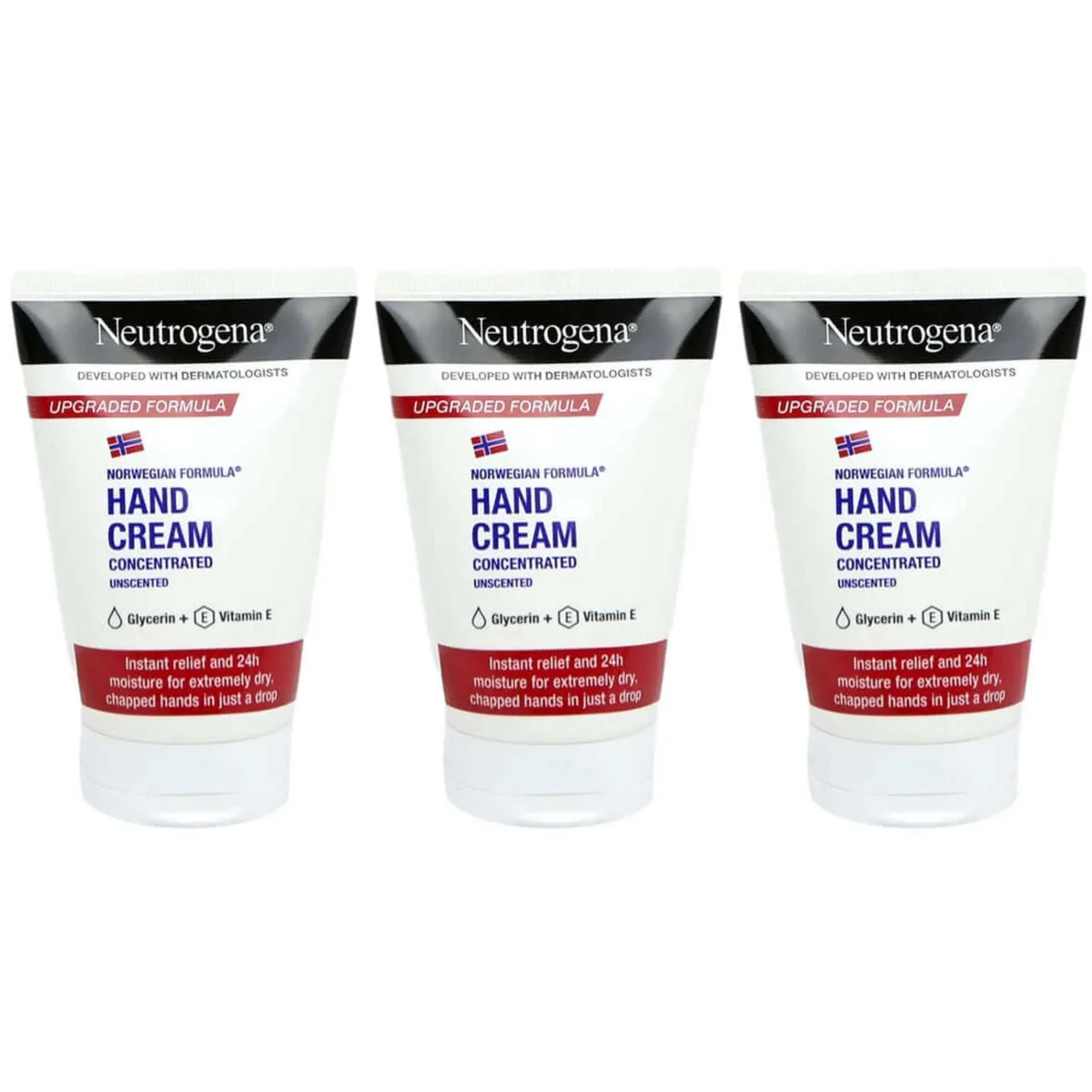 Neutrogena Corporation Neutrogena Corporation Unscented Hand Cream 1.69 oz 3-Pack skin care — product photo