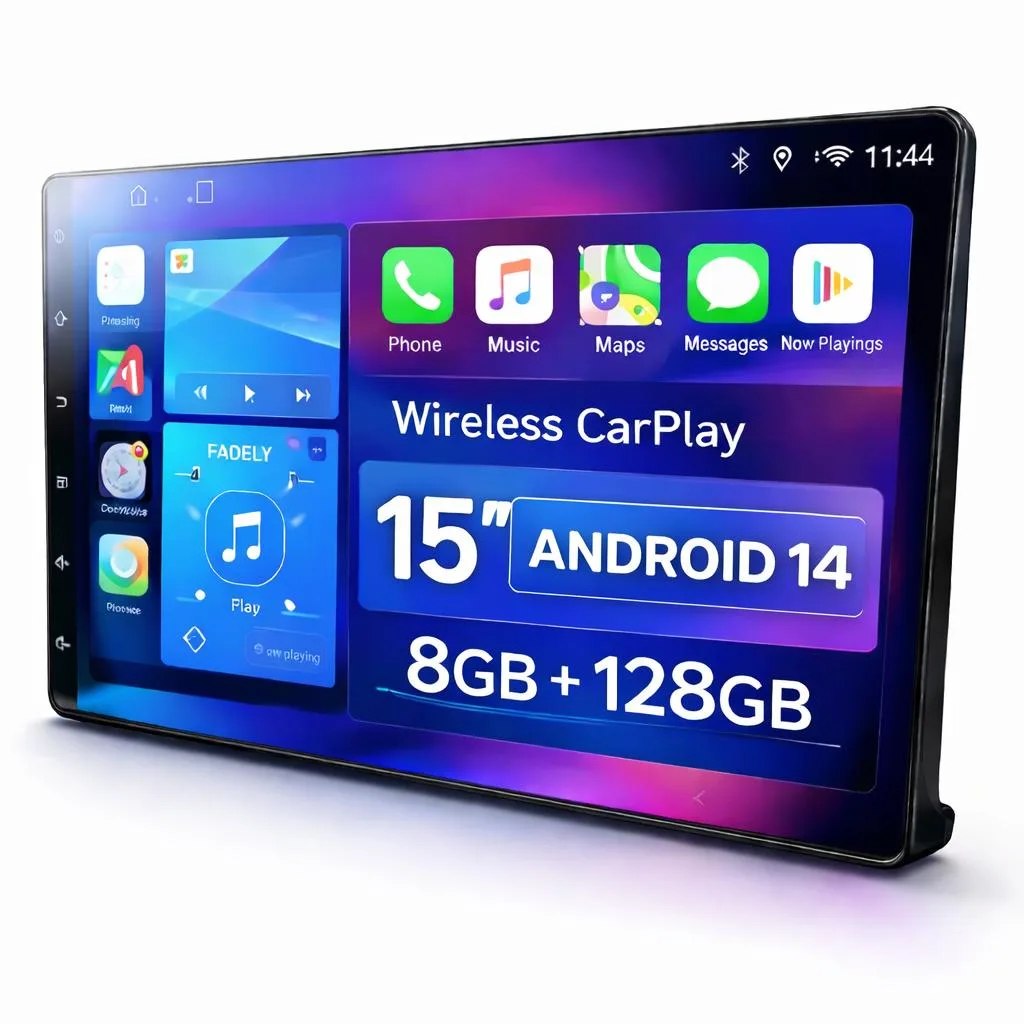 KSPIV KSPIV 15" Android 14 Car Stereo Toyota Tacoma 4Runner 2024-2026 Snapdragon 6125 8GB 128GB — product photo