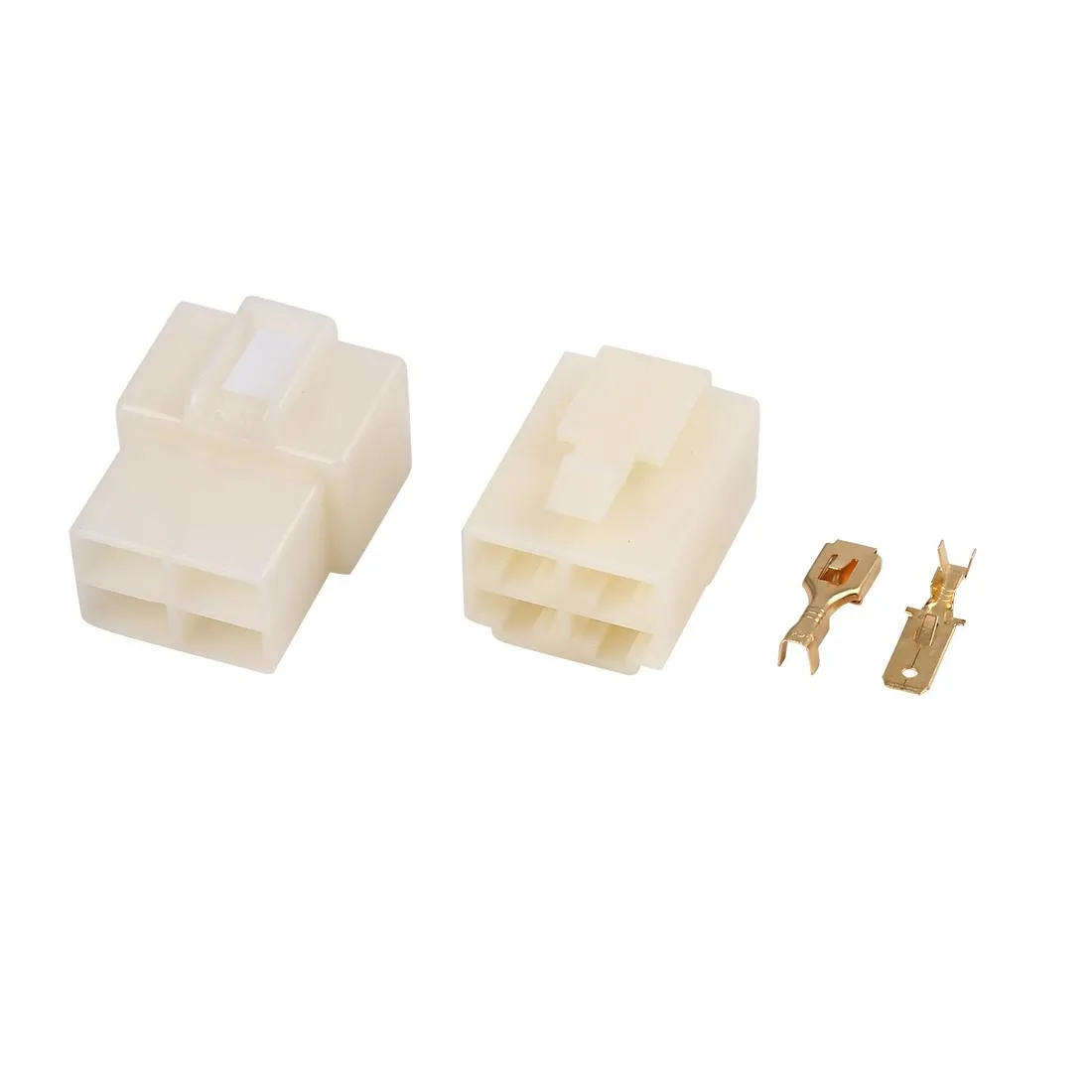 Unique-Bargains Unique-Bargains 4 Pin Car Electrical Wire Connector Male Female Housing Terminal 6.3mm — product photo