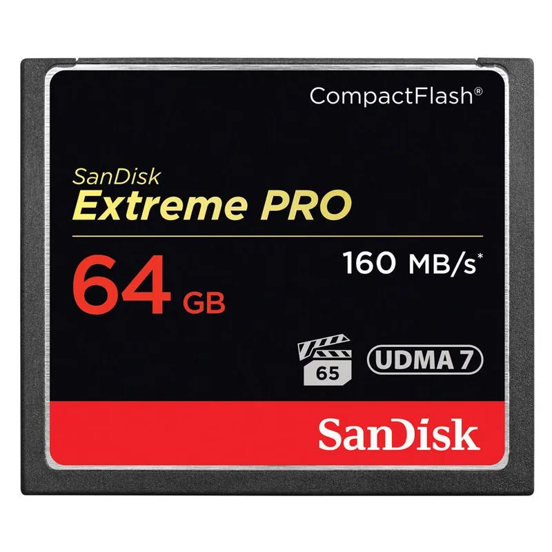 SanDisk SanDisk Extreme Pro 64GB CompactFlash CFXPS-064G-X46 memory card — product photo