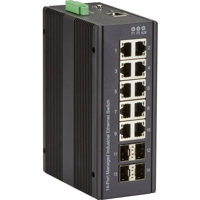 Black Box Corporation Black Box Corporation LIG1014A network switch 10 RJ-45 4 SFP — product photo