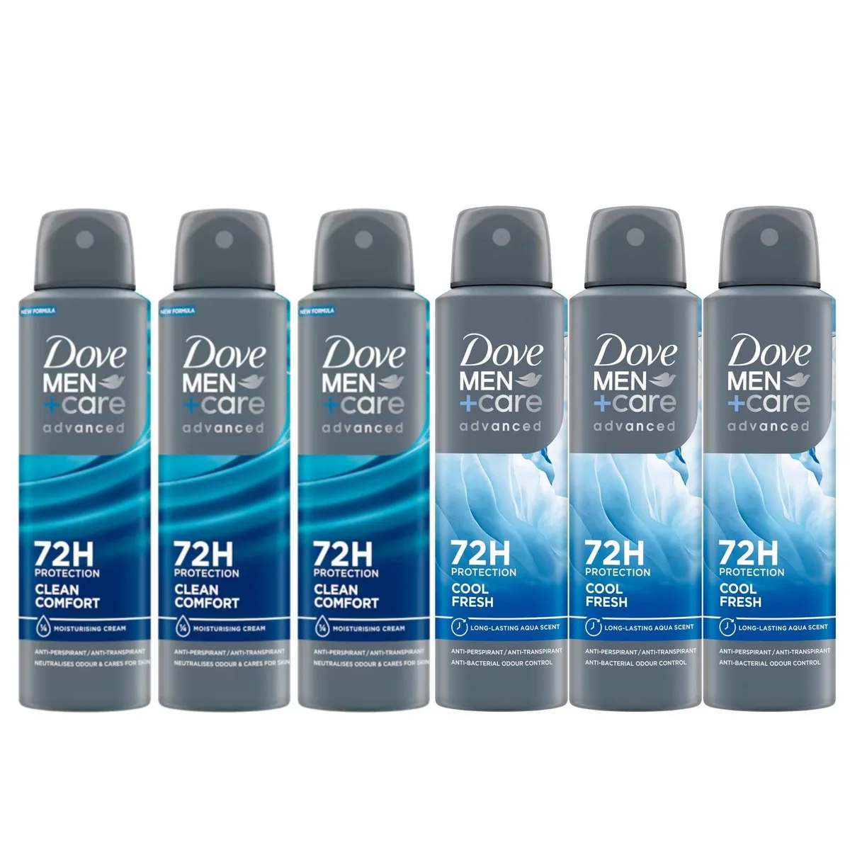 Dove Dove SP-53632431292734 Antiperspirant Variety Pack 6 x 150 ml skin care — product photo