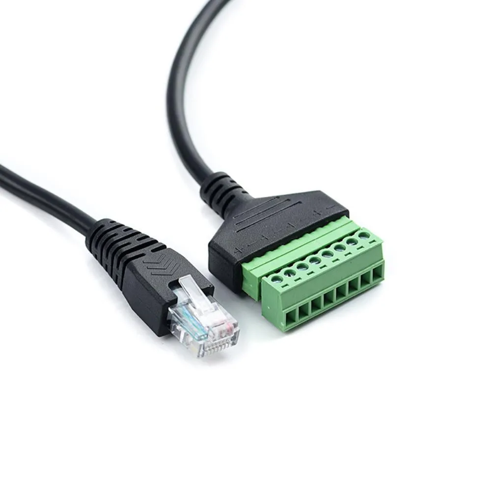 Ruth's sister Ruth's sister 30cm RJ45 Male to 8 Pin AV Terminal Screw Adapter internal power cable — product photo