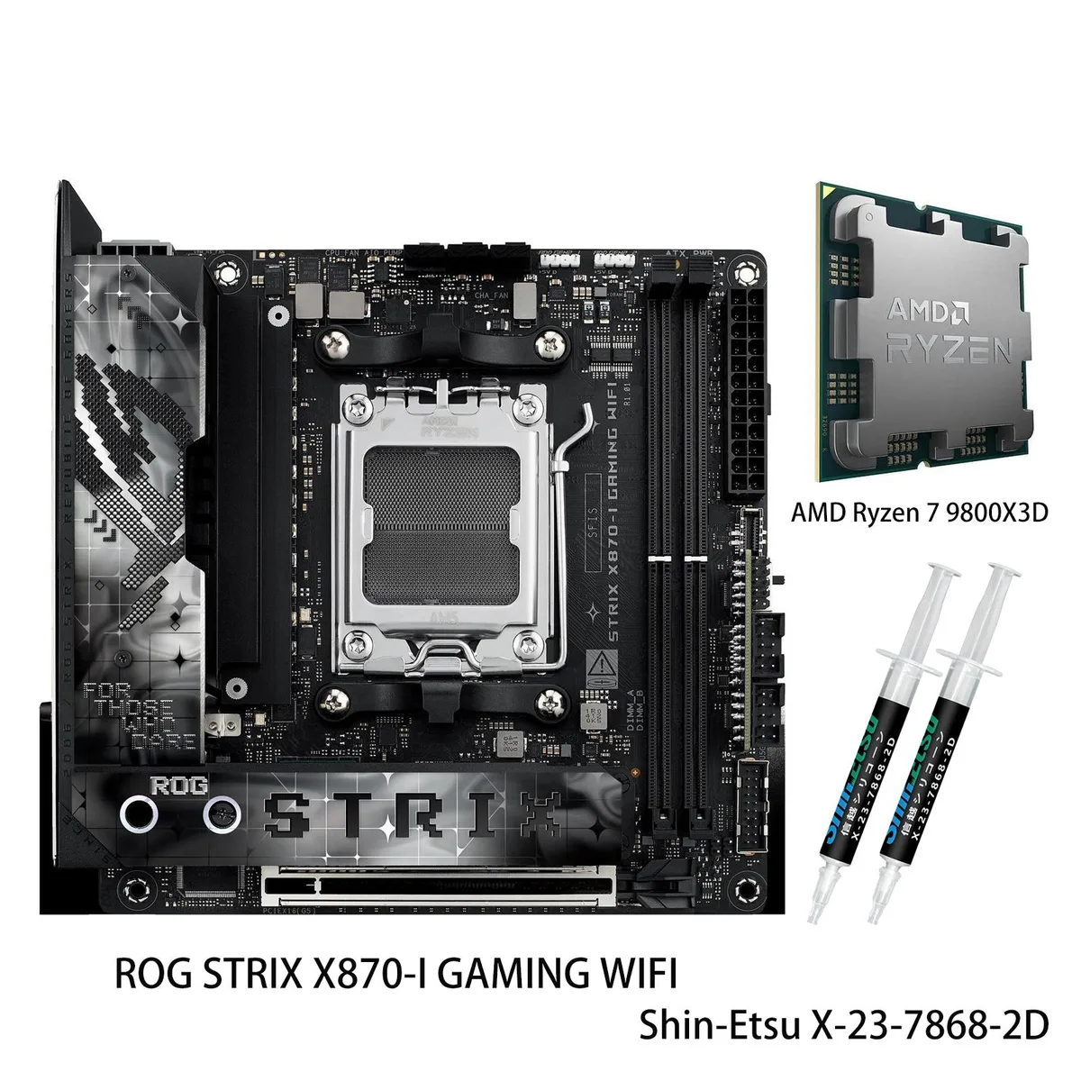 ASUS ASUS ROG STRIX X870-I GAMING WIFI + Ryzen 7 9800X3D Combo — product photo