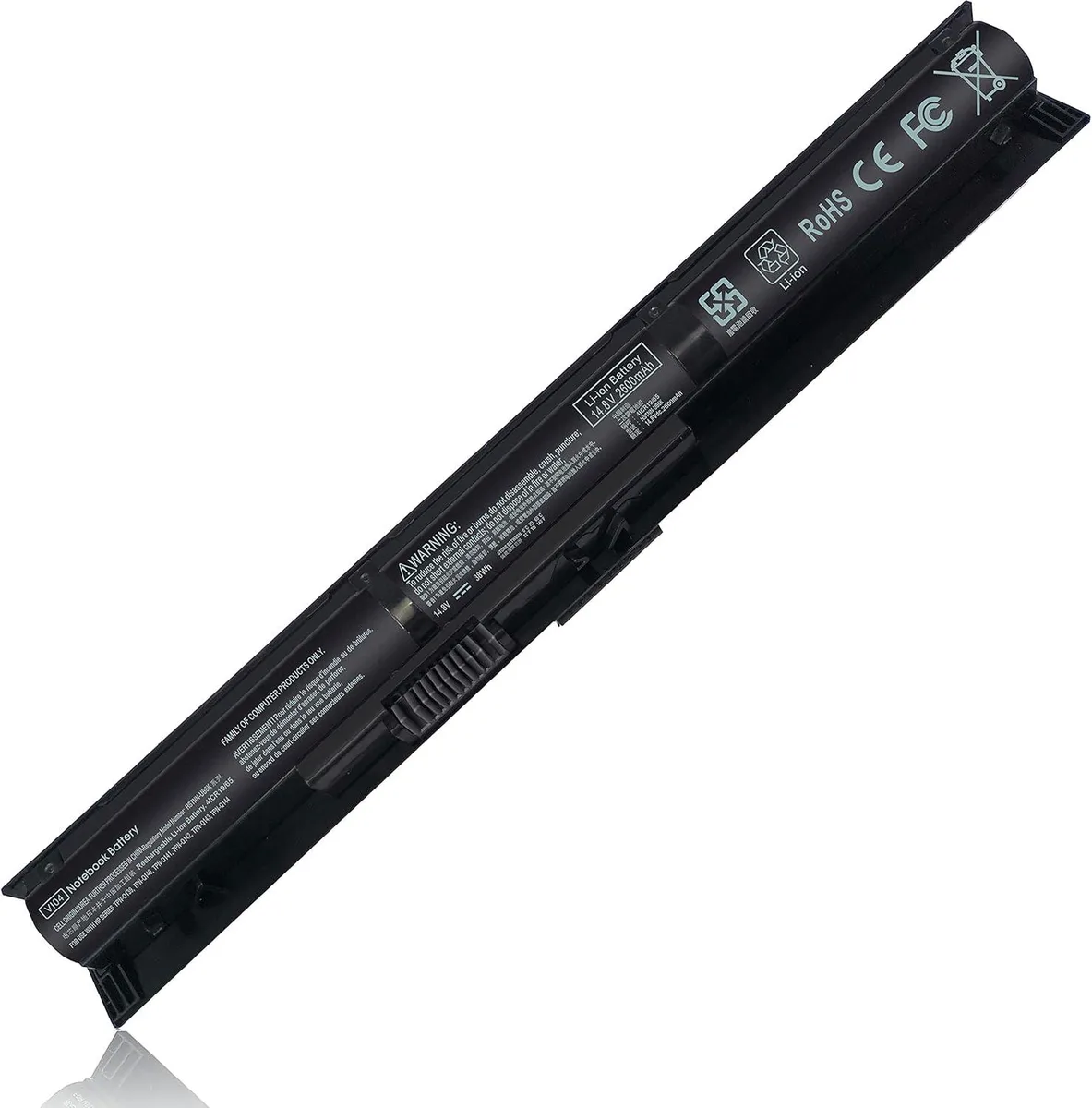 FOCUSTEC FOCUSTEC VI04 laptop battery 14.8V 38Wh 2600mAh 4 cells black — product photo
