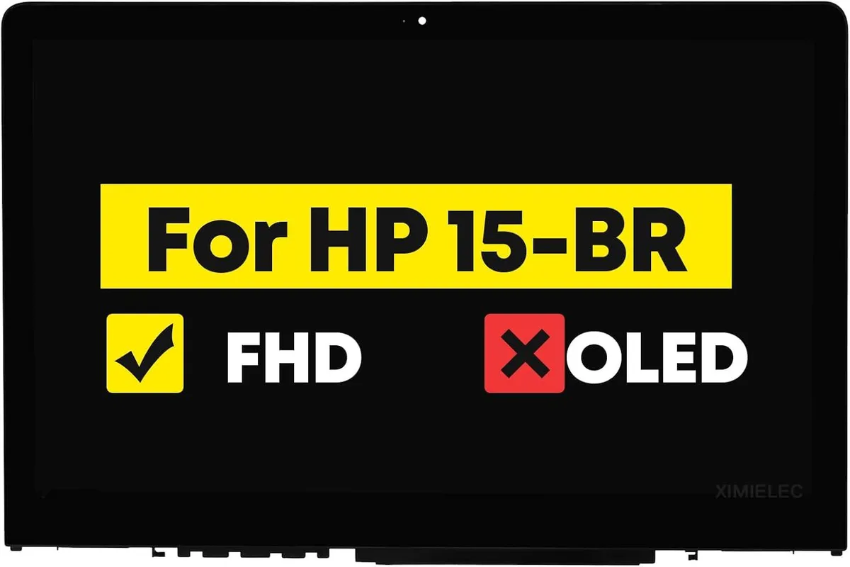 NUOLAISUN NUOLAISUN 15.6" LCD Touch Screen Digitizer Assembly +Bezel FHD 1920*1080 for HP Pavilion x360 15-br 924077-601 — product photo