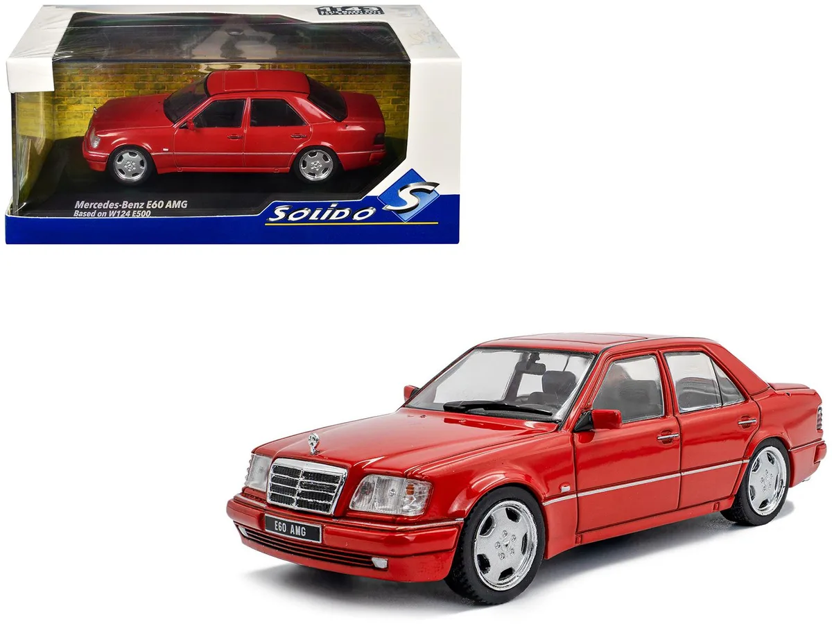 Solido Solido 1994 Mercedes-Benz W124 E60 AMG Signal Red 1/43 Diecast Hobby Collectible — product photo