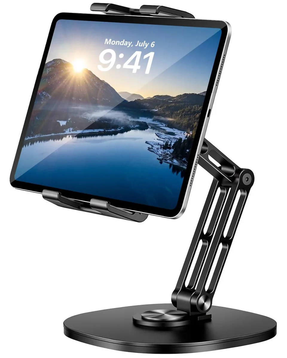  OHLPRO ZM02-P7 Aluminium Tablet Stand Black 4.7-15.6" 360° 1.05kg — product photo