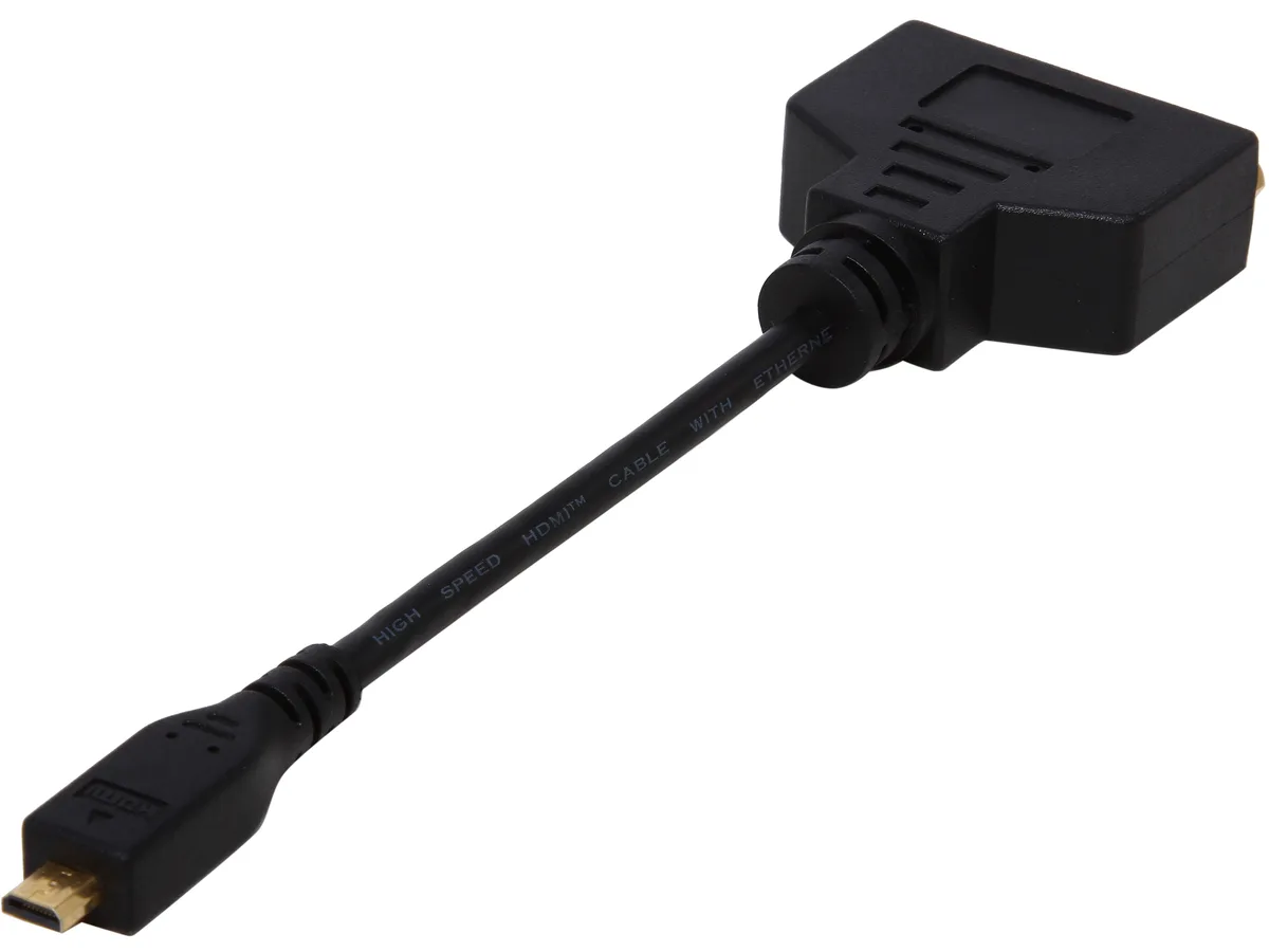 Tripp Lite Tripp Lite P132-06N-MICRO Micro HDMI to DVI-D Adapter 6 in audio video converter — product photo