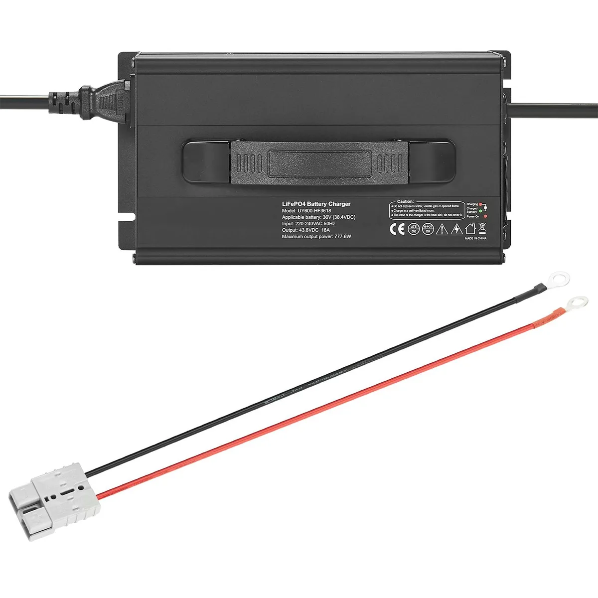 VEVOR VEVOR 36V 18A LiFePO4 Charger 43.8V Anderson — product photo
