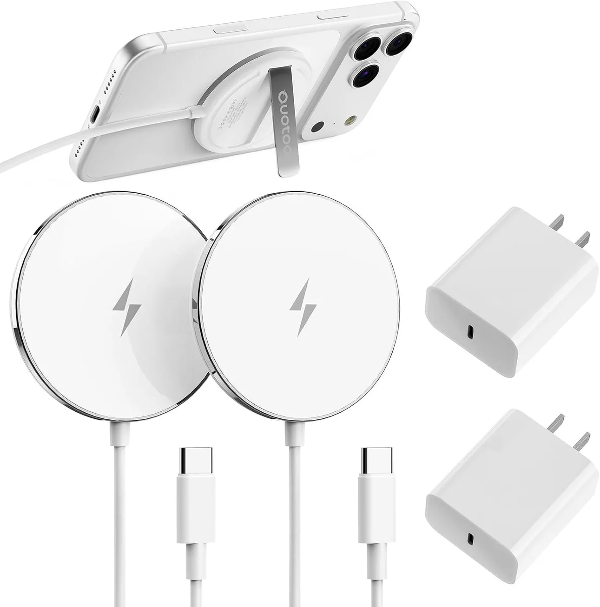 Luisport Luisport 15W Magnetic Wireless Charger Pad 2-Pack 5FT — product photo