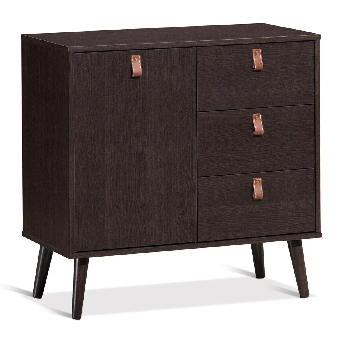 SlickBlue SlickBlue 3-drawer Sideboard Cabinet Brown 31.5" x 15.5" x 32 — product photo
