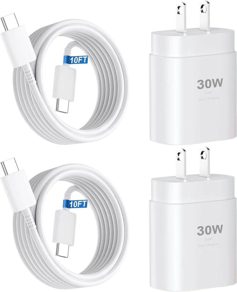 ONITOON ONITOON 30W USB-C Wall Charger with 10ft Cable White — product photo