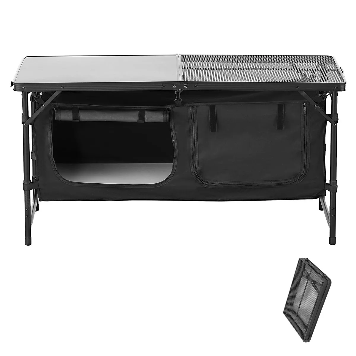 VEVOR VEVOR Camping Kitchen Table SKU10 Black 22/25/28 in 14.5 lbs — product photo