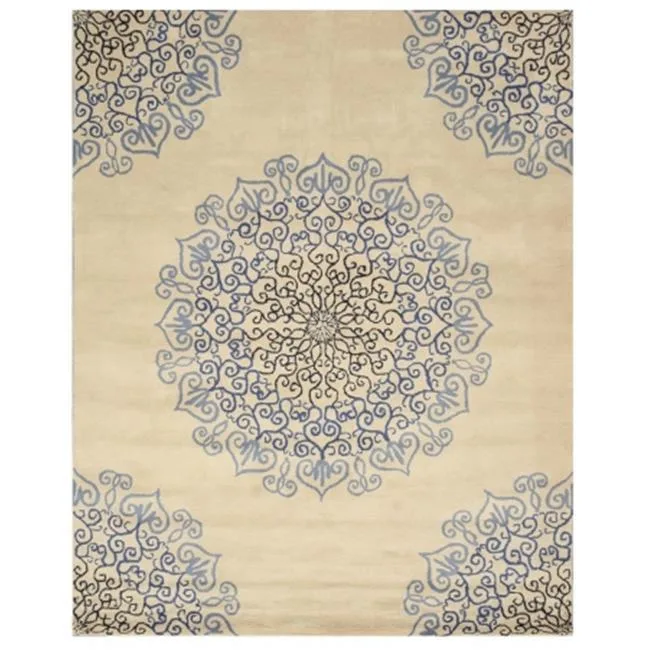 EORC EORC T118BL9X12 Hand-Tufted Wool Area Rug Blue 8'9 x 11'9 — product photo