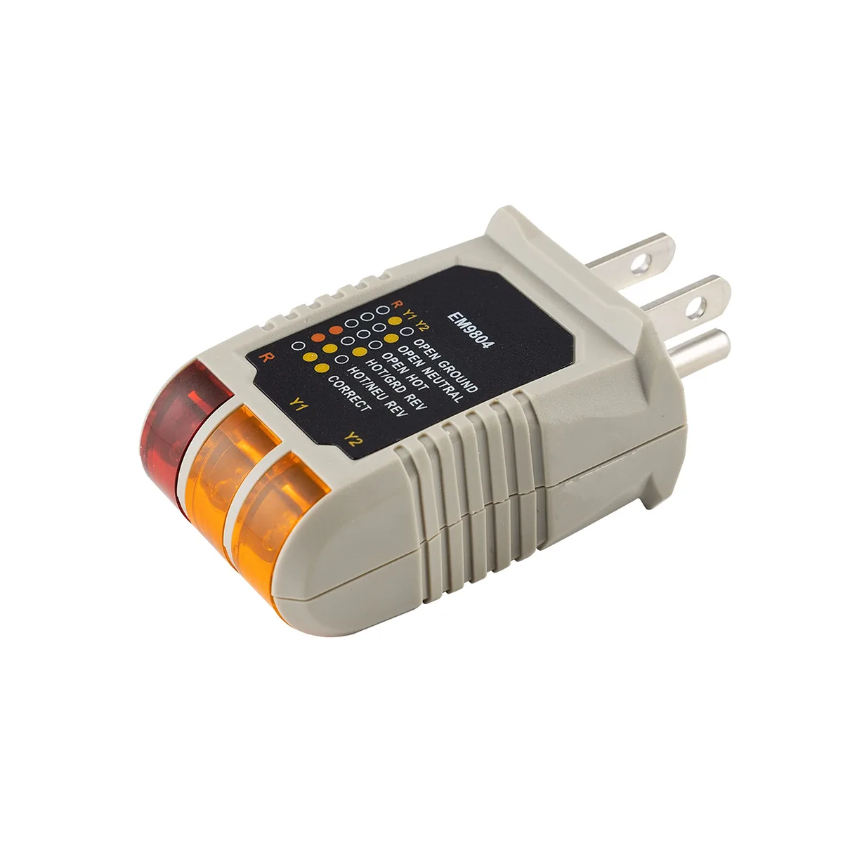  Receptacle tester 3-wire 110-125 VAC 6 LED ETL 50542 — product photo