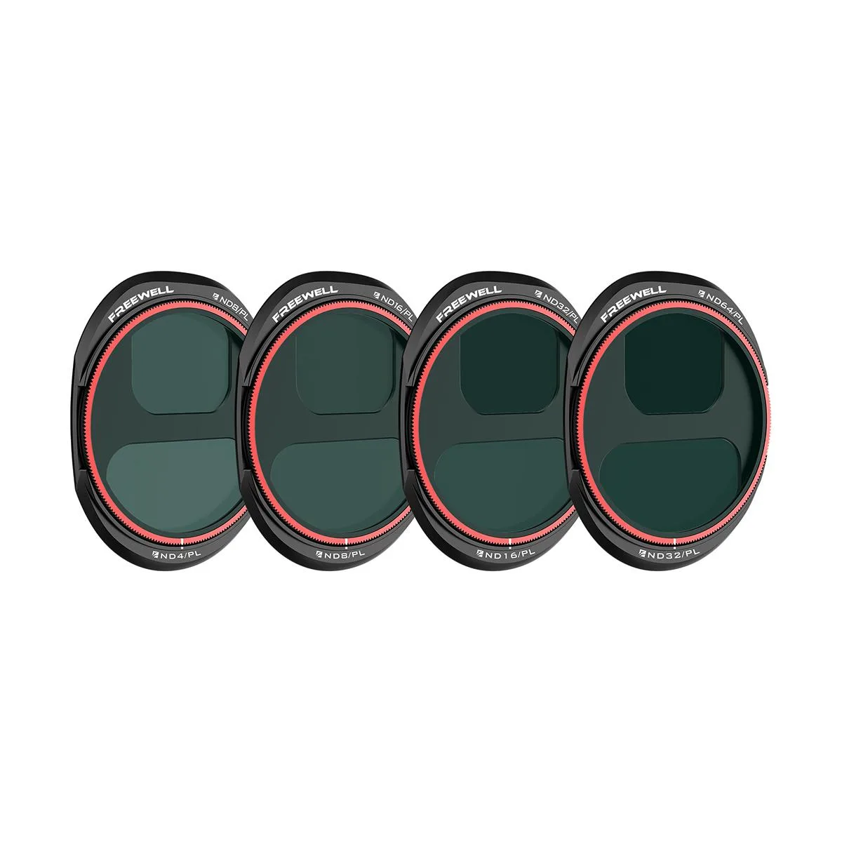 FREEWELL FREEWELL Bright Day ND/PL Filter Kit 4-Pack ND8/PL ND16/PL ND32/PL ND64/PL for DJI Mavic 4 Pro Drone Accessory — product photo