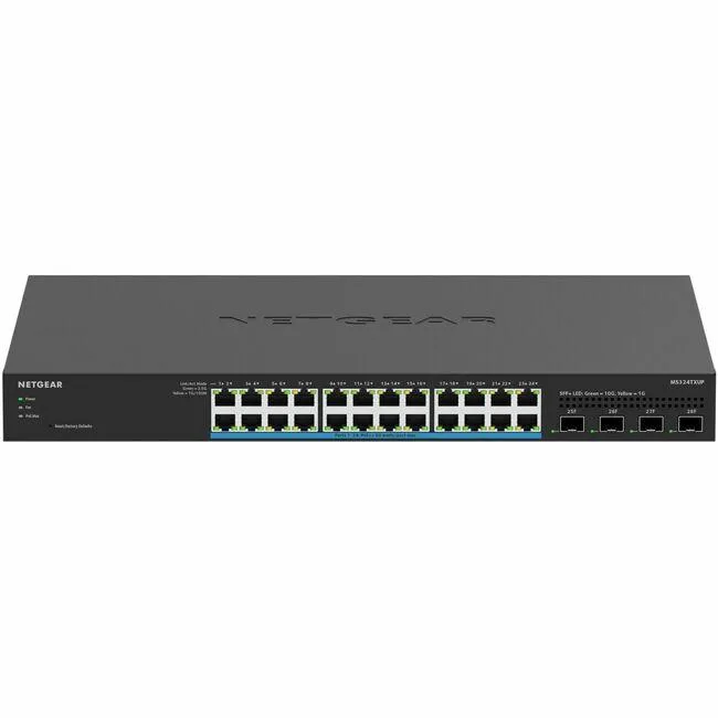 Netgear Inc. Netgear Inc. MS324TXUP-100NAS 24-port 2.5G PoE++ network switch with 4 SFP+ — product photo
