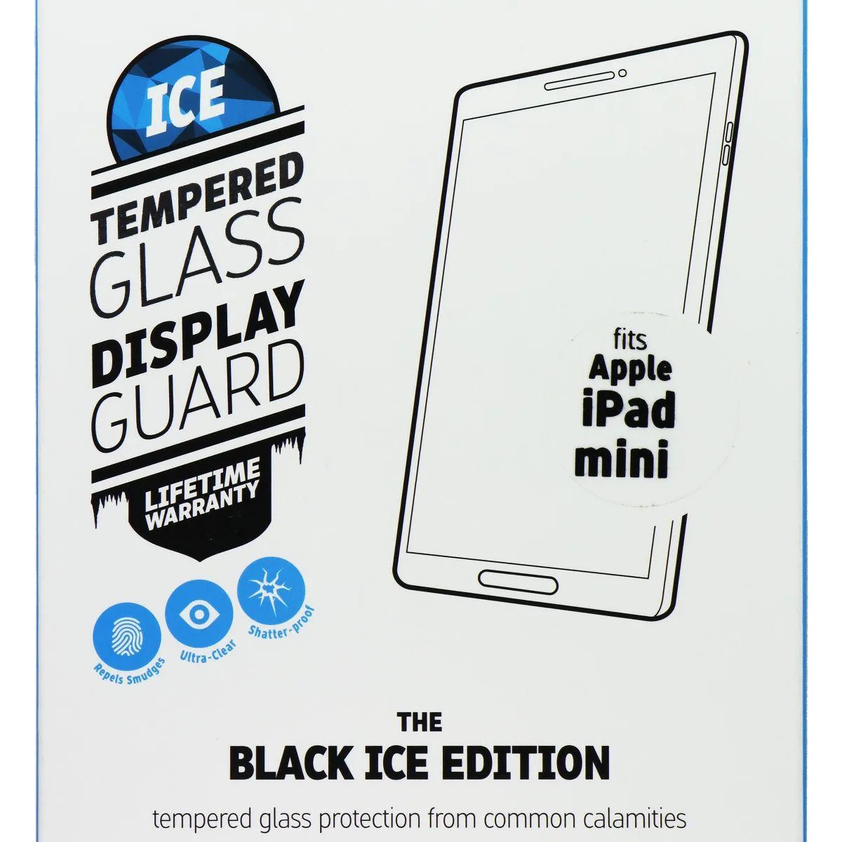 Invisible Gadget Guard Invisible Gadget Guard Black Ice Tempered Glass Screen Protector for iPad Mini 7.9 in — product photo