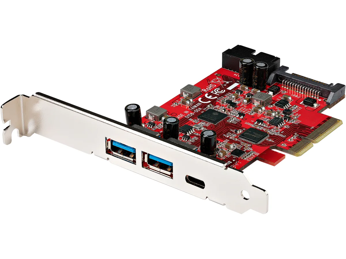 STARTECH STARTECH PEXUSB312A1C1H 5-Port USB 3.2 10Gbps PCIe expansion card — product photo