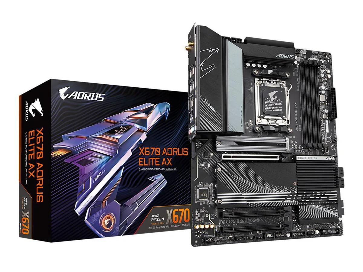 GIGABYTE GIGABYTE X670 AORUS ELITE AX AMD Motherboard — product photo