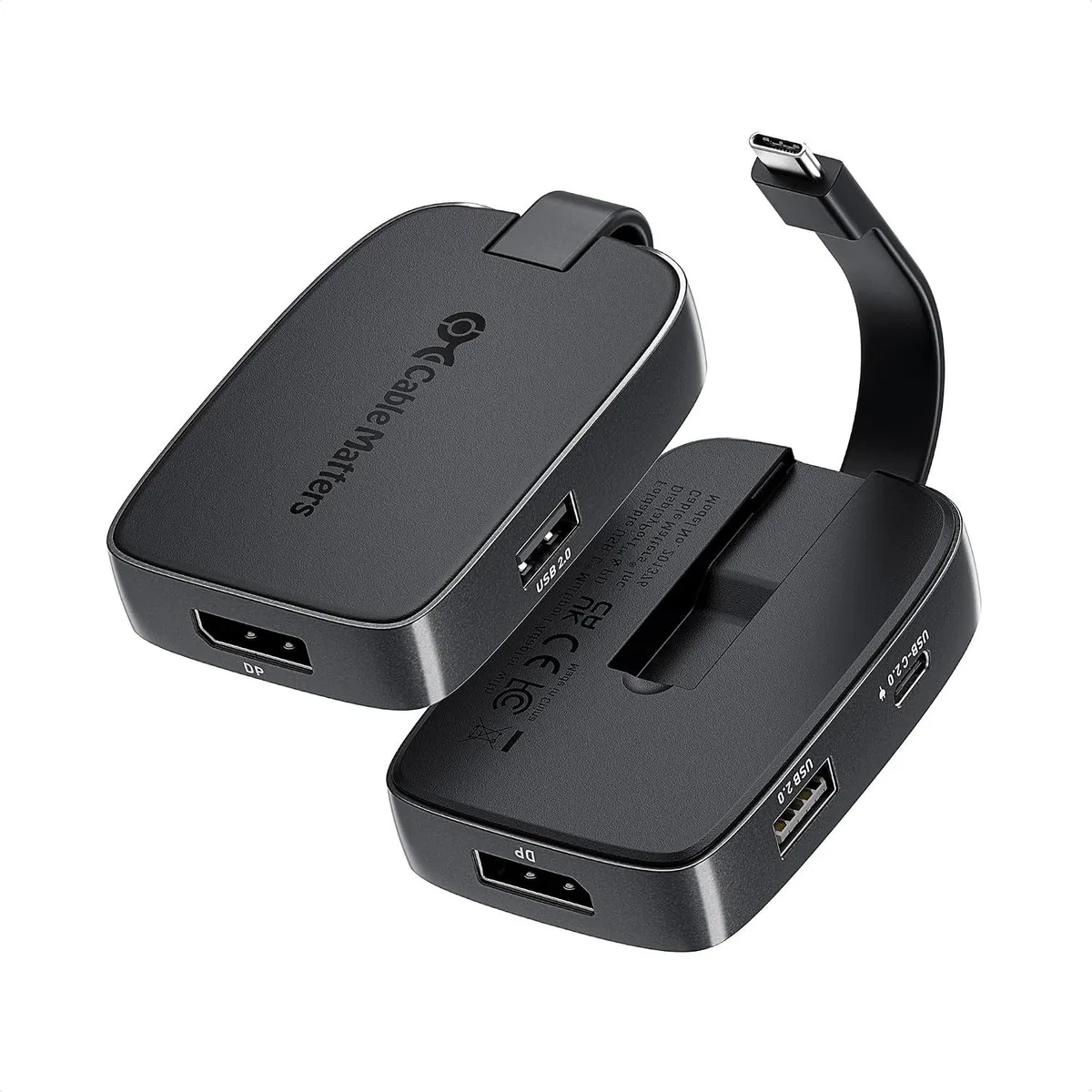 MCHOSE MCHOSE USB C Hub DisplayPort 1.4 4K 240Hz 8K 60Hz 100W Charging Foldable — product photo
