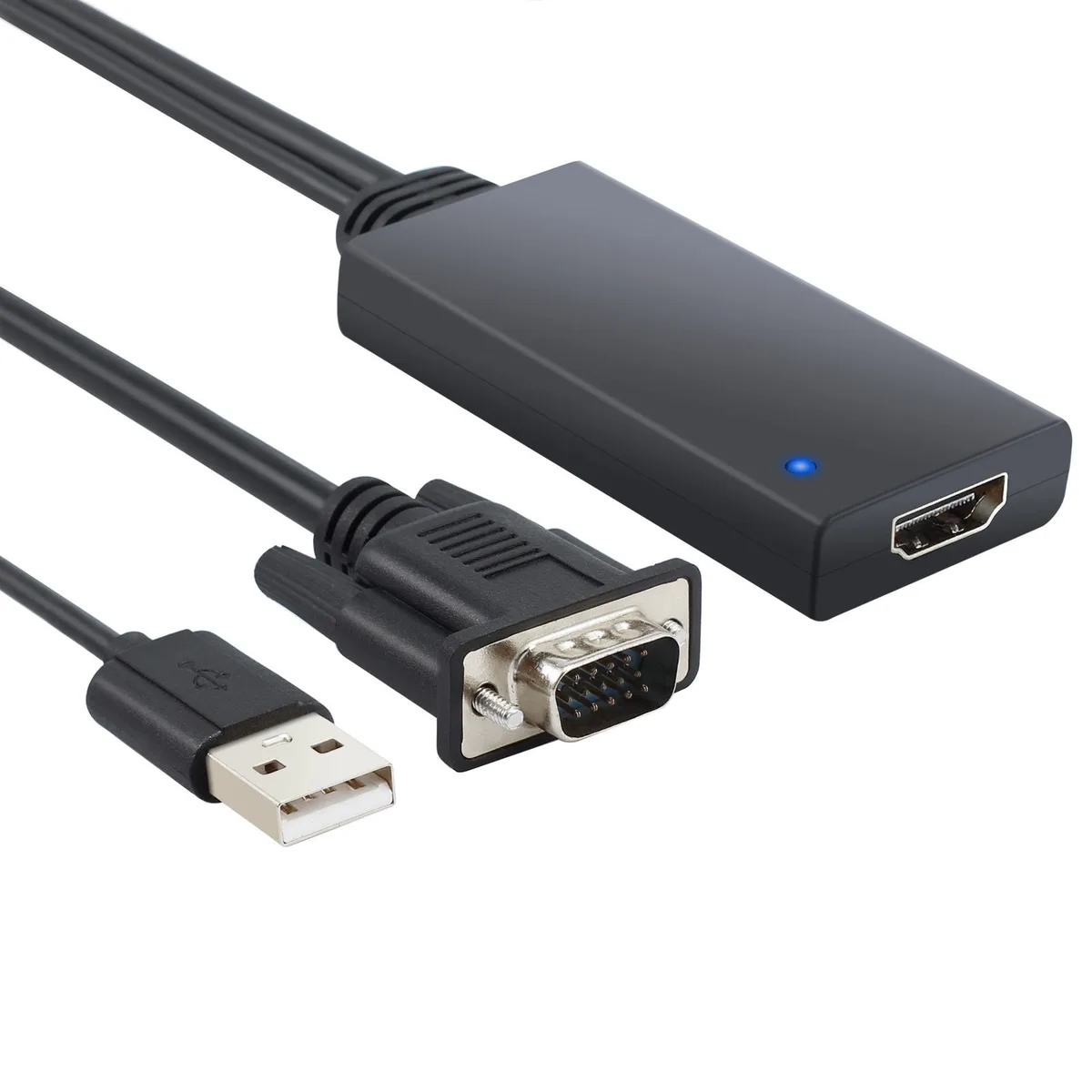 PROSTER PROSTER VGA to HDMI audio video converter 1080p 60 Hz USB powered — product photo