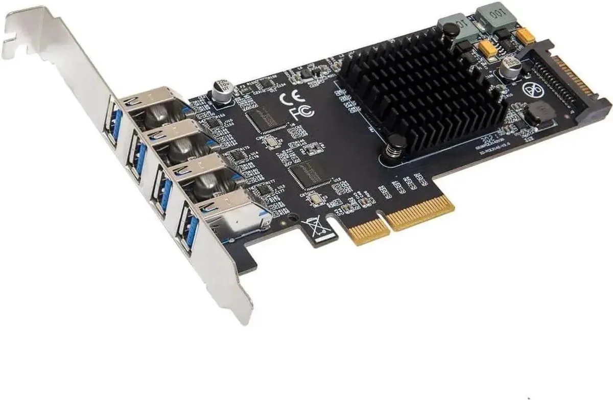 Vszerda Vszerda SI-PEX20233 USB 3.2 10Gbps 4-Port Type-A PCIe 3.0 x4 — product photo