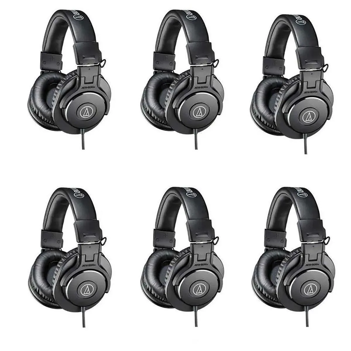 Audio-Technica Audio-Technica ATH-M30x 6 Pack Monitor Headphones Black — product photo
