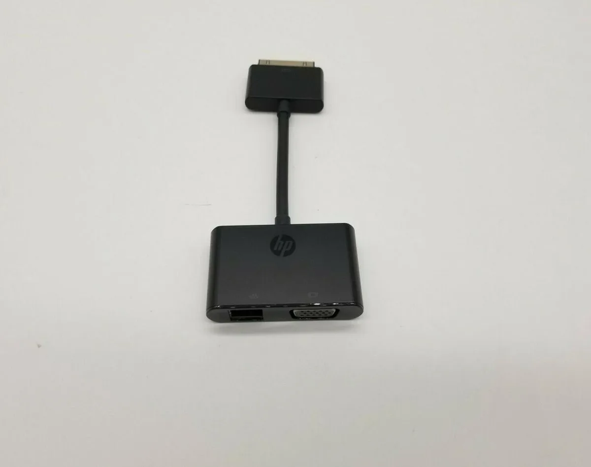 HP HP Elite Folio Dock Connector Ethernet & VGA Adapter HSTNN-W02D — product photo