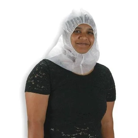 Condor Condor 2KTU1 Disposable Hood Polypropylene Serged Seam White — product photo