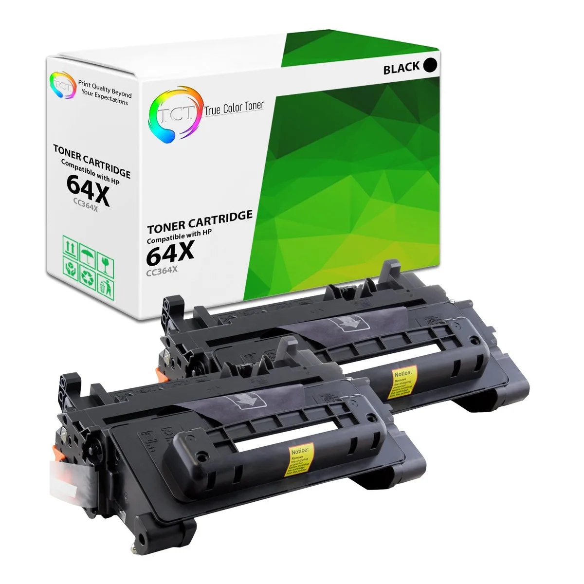 True Color Toner True Color Toner CC364X Black Toner Cartridge 2 Pack 24000 Pages — product photo