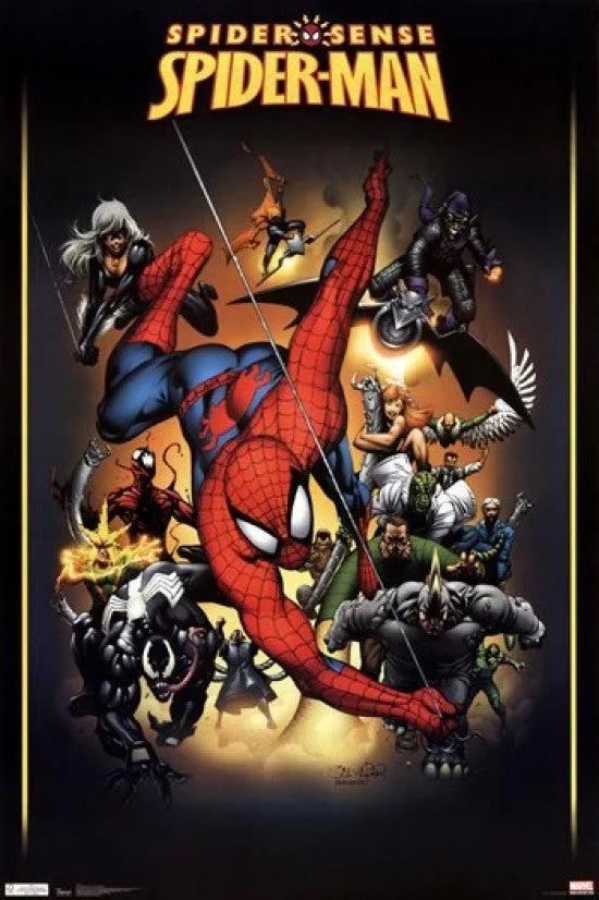 Spider-Man enemies poster print 22 x 34 inches on heavy stock paper