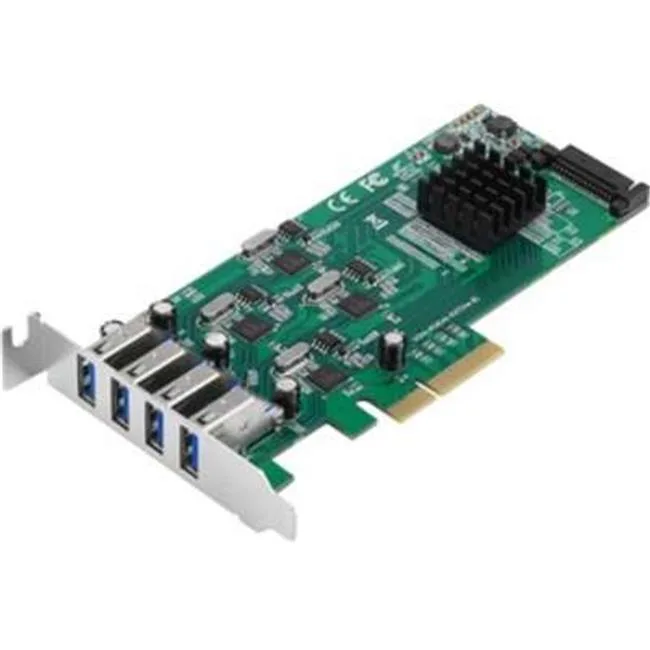 SIIG, Inc SIIG, Inc JU-P40811-S1 4-Port USB 3.0 PCIe Expansion Card — product photo