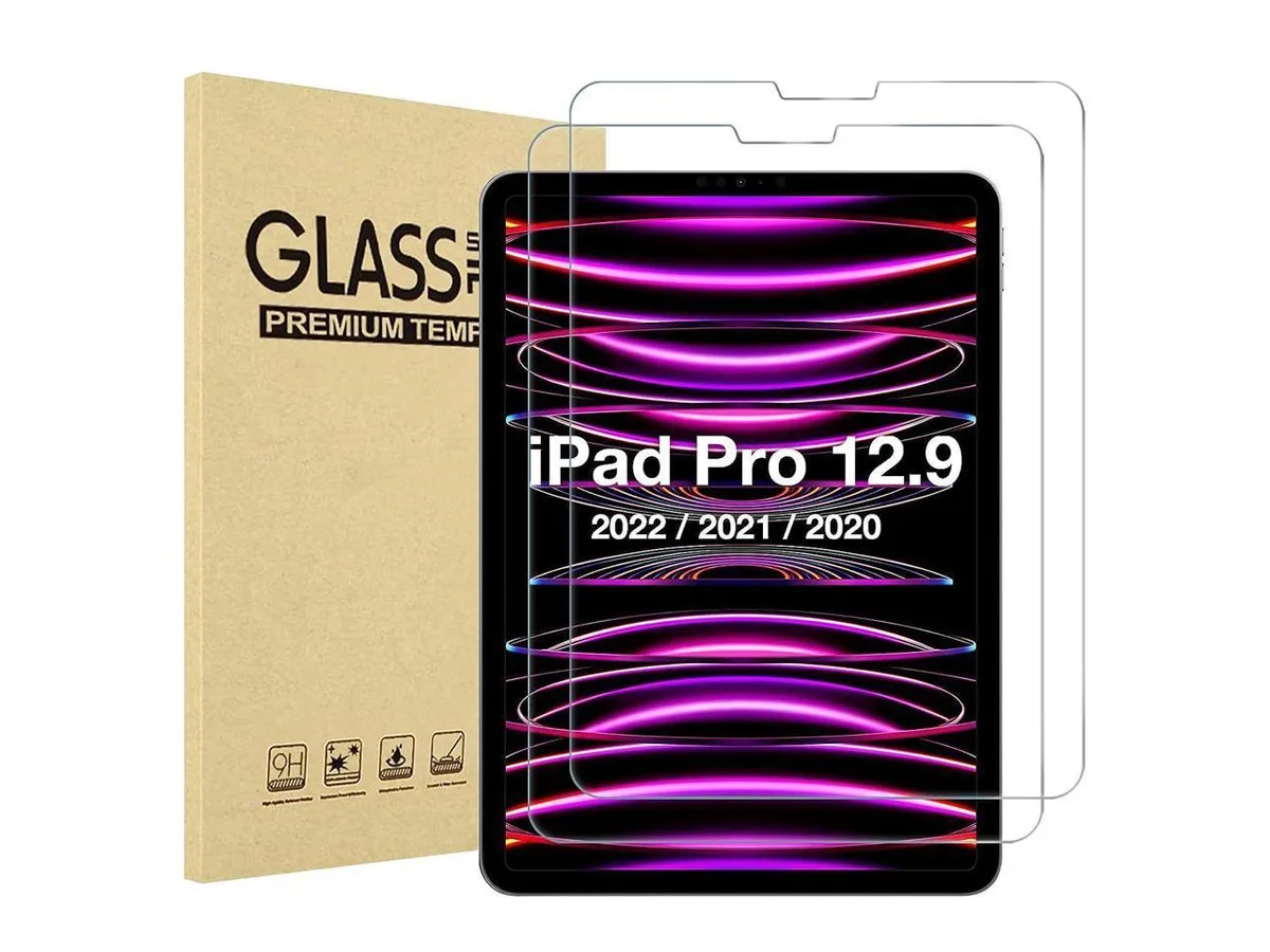 BONAEVER BONAEVER A2436/A2764/A2437/A2766 2 pack tempered screen protector iPad Pro 12.9 inch — product photo