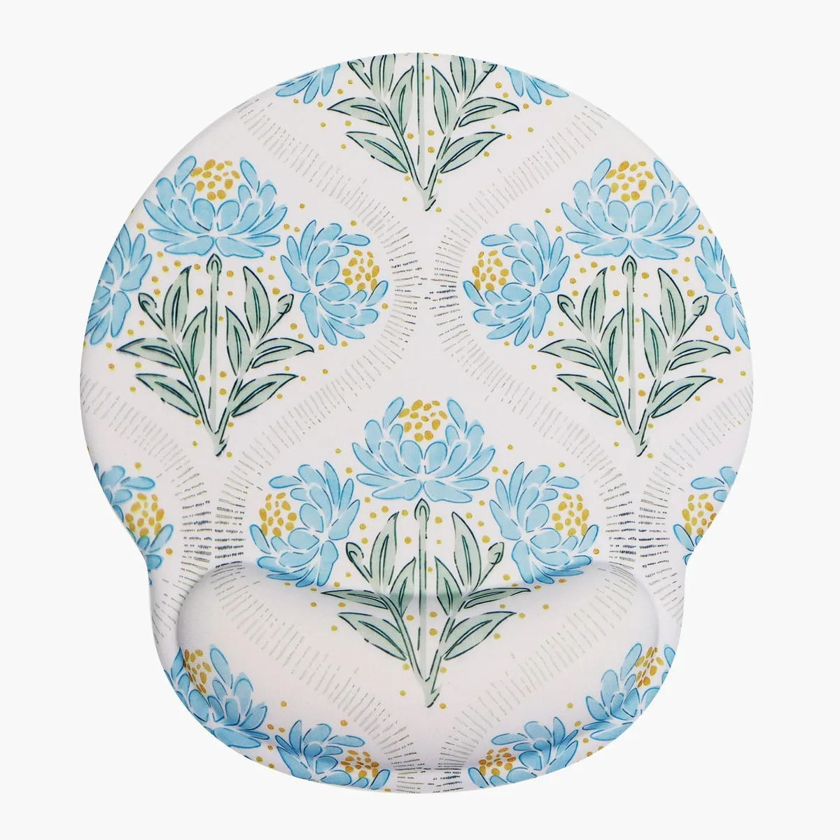  Seorsok CC0355-B Blue Leaves Gel Wrist Rest Mouse Pad 25.0x22.0in — product photo