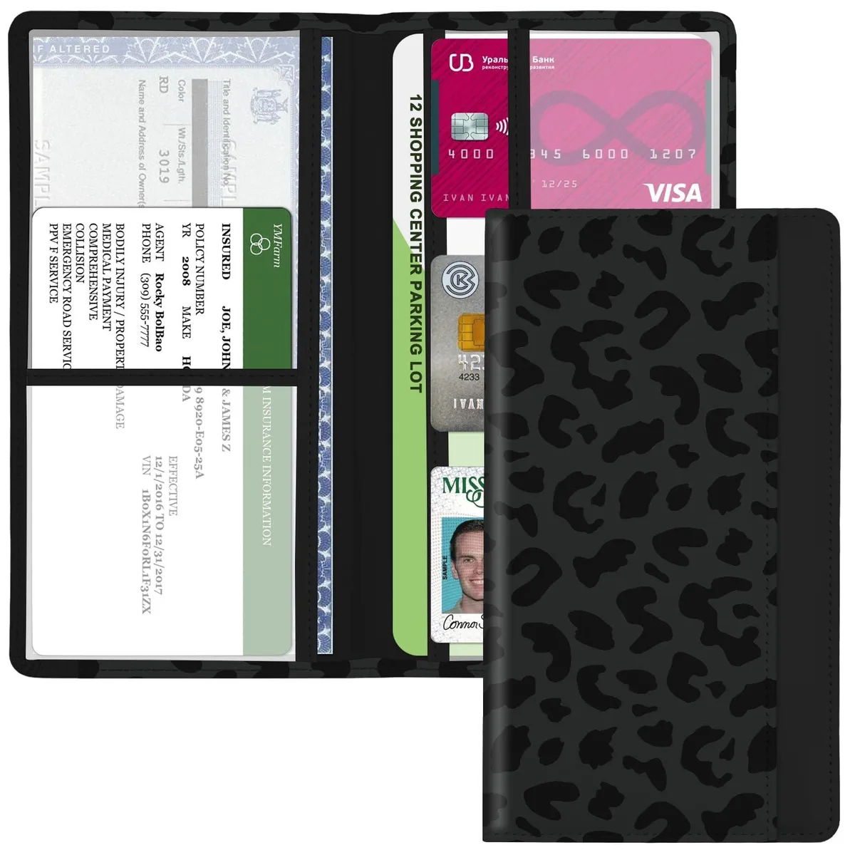 Viator Gear Glove Box Organizer Small Leopard Black — product photo