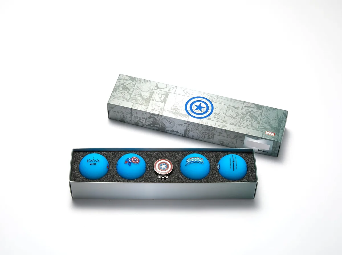 Volvik Volvik Captain America 3.0 Golf Balls 4-Pack — product photo