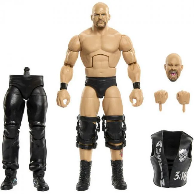 Mattel Mattel JHX79 WWE Elite Collection Stone Cold Steve Austin action figure — product photo