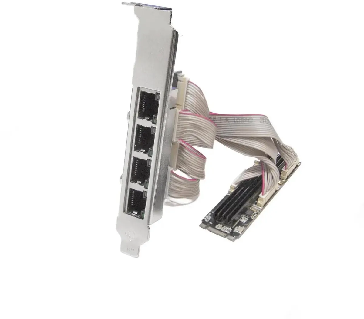 SMUGDESK SMUGDESK SIPEX24092 4-Port Gigabit M.2 M+B Key Network Card — product photo